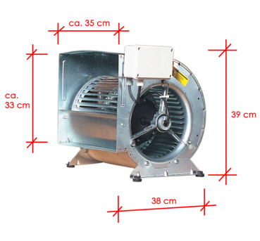 Radial-Ventilator 420 W, 2200 m³/h